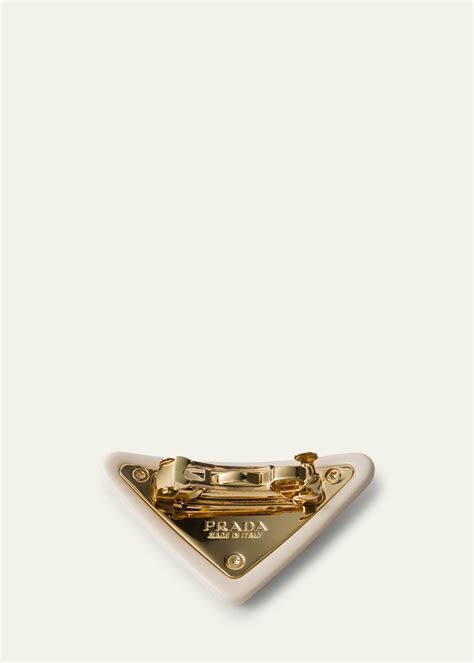 prada plex triangle barrette|Prada Livermore.